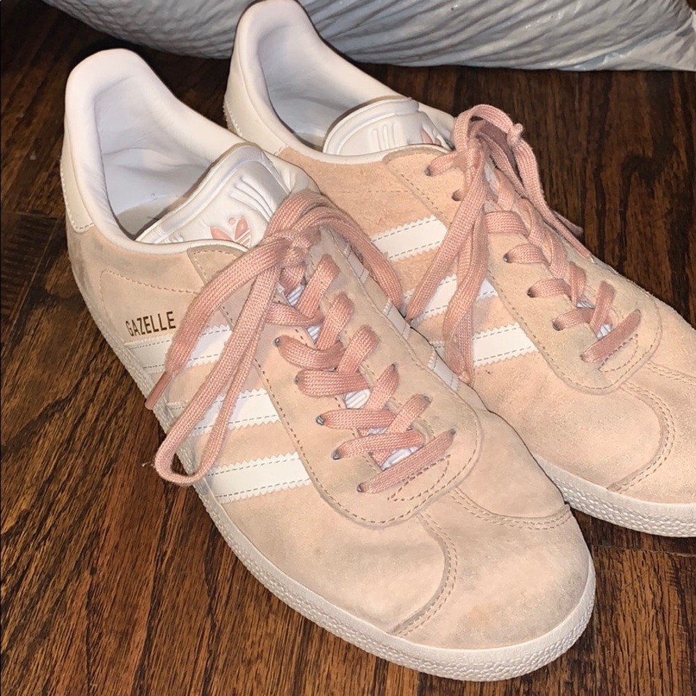 baby pink adidas gazelles